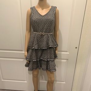 Beautiful ruffle tweed dress